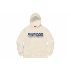 Supreme SS21 Week 17 Denim Logo Hooded Sweatshirt