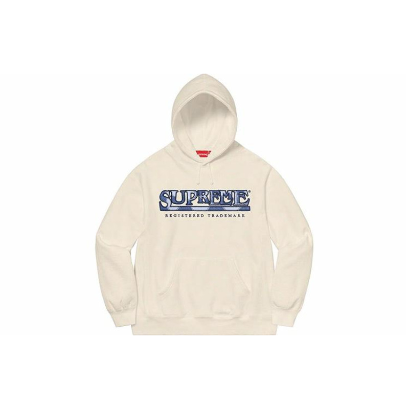 Supreme SS21 Week 17 Denim Logo Hooded Sweatshirt