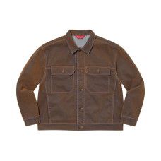 Supreme SS23 Week 4 FLOCKED DENIM TRUCKER JACKET