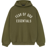 Fear of God Essentials Fall24 BACK TO SCHOOL Fleece Hoodie MILITARY
