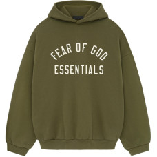Fear of God Essentials Fall24 BACK TO SCHOOL Fleece Hoodie MILITARY