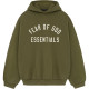 Fear of God Essentials Fall24 BACK TO SCHOOL Fleece Hoodie MILITARY