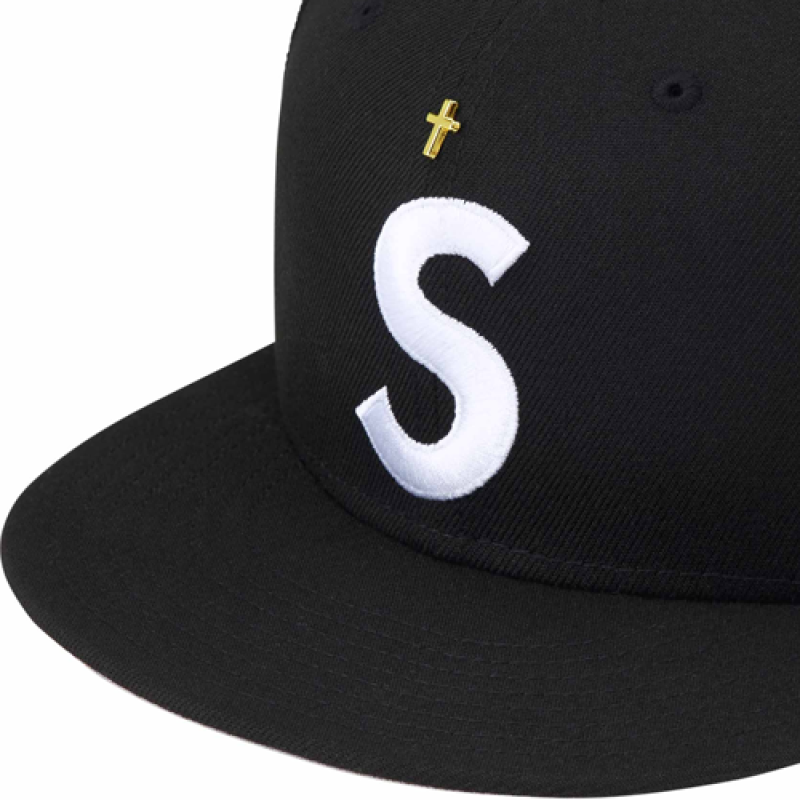 Supreme SS24 WEEK 1 GOLD CROSS S LOGO NEW ERA