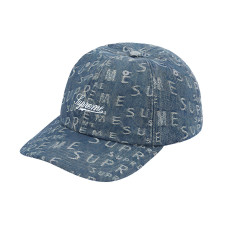 Supreme Week 17 Warp Jacquard Logos Denim 6-Panel