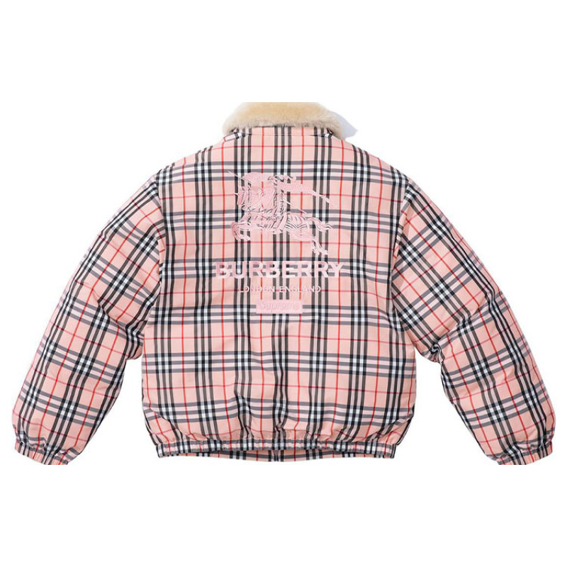 Supreme S2S2 Week 3 x Burberry Shearling Collar Down Puffer Jacket
