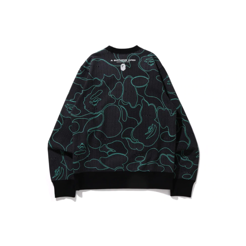 BAPE Text Code Camo Crewneck