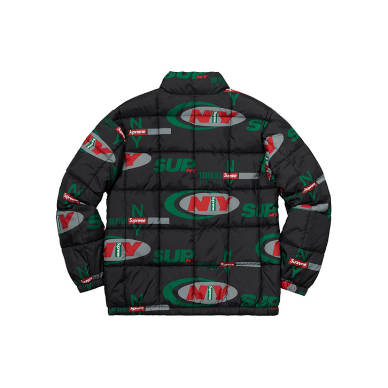 Supreme FW18 NY Reversible Puffy Jacket Black