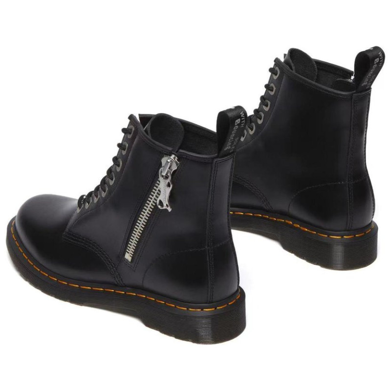 Dr.Martens 1460 Zip Black Polished Smooth