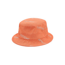 Supreme SS19 Logo Denim Crusher Orange logo
