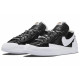 Sacai x Nike Blazer Low black patent leather