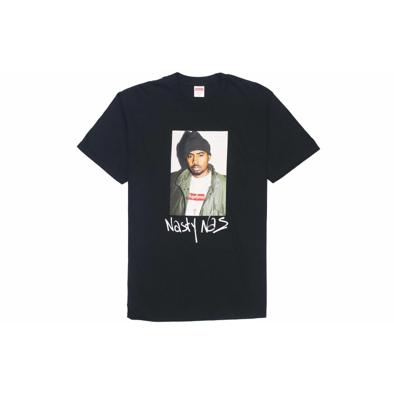 Supreme FW17 Nas Tee Black T
