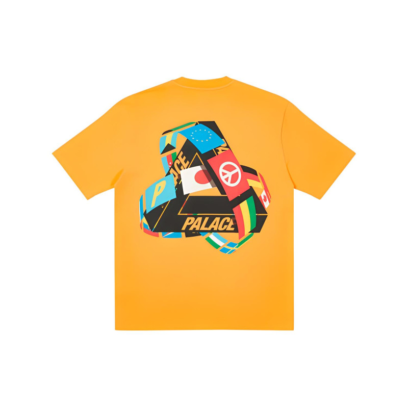 PALACE National Flag Triangle Print Short Sleeve T-shirt T