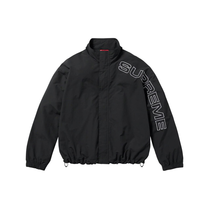 Supreme FW23 WEEK1 SPELLOUT EMBROIDERED TRACK JACKET Logo