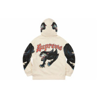 Supreme SS21 Week 15 Panther Zip Up Hooded Sweatshirt Logo