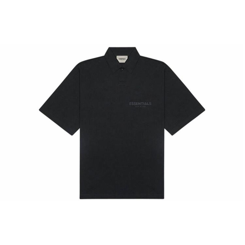 Fear of God Essentials SS20 Graphic Black Logo Polo