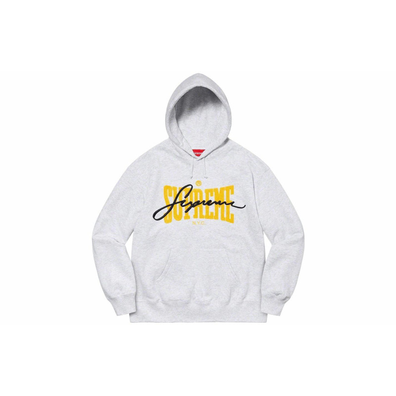 Supreme SS22 Week 5 Embroidered Chenille Hooded Sweatshirt