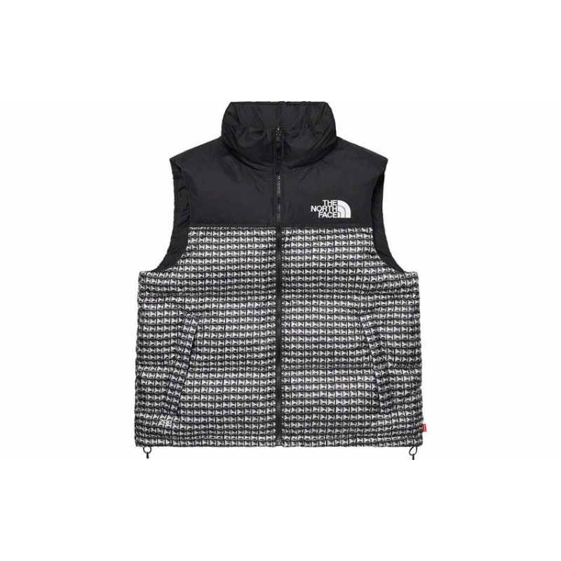 Supreme x The North Face Studded Nuptse Vest Logo