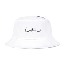 WE11DONE WHITE HOTFIX STAR BUCKET HAT logo