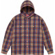 Supreme SS24 WEEK12 PRINTED HOODED FLANNEL SHIRT