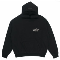 Fear of God Essentials x union la FW21 Vintage Hoodie Vintage Black Logo
