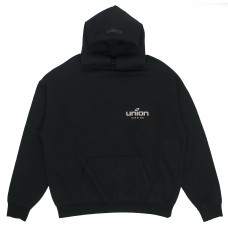Fear of God Essentials x union la FW21 Vintage Hoodie Vintage Black Logo
