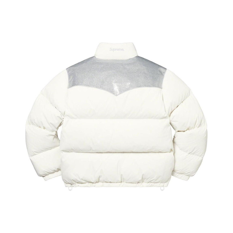 Supreme FW22 Week 18 Glitter Yoke Down Puffer Jacket