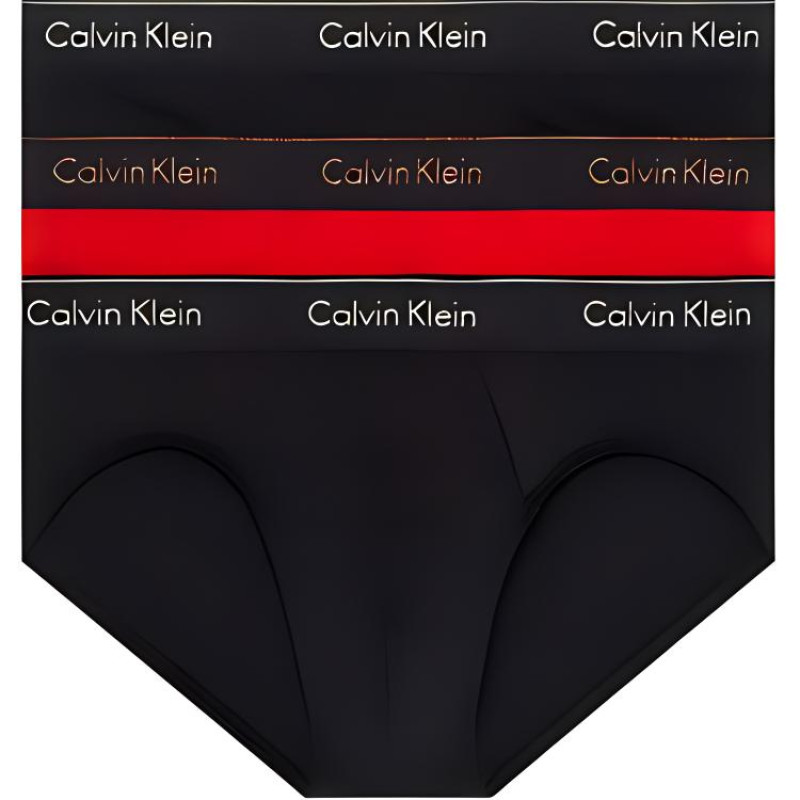 CALVIN KLEIN HIP BRIEF 3PK Logo 3
