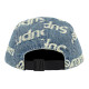 Supreme Week 10 Frayed Logos Denim Camp Cap logo