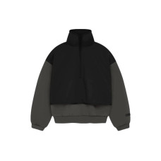 Fear of God Essentials SS24 Nylon Fleece Mockneck Sweat InkJet Blk