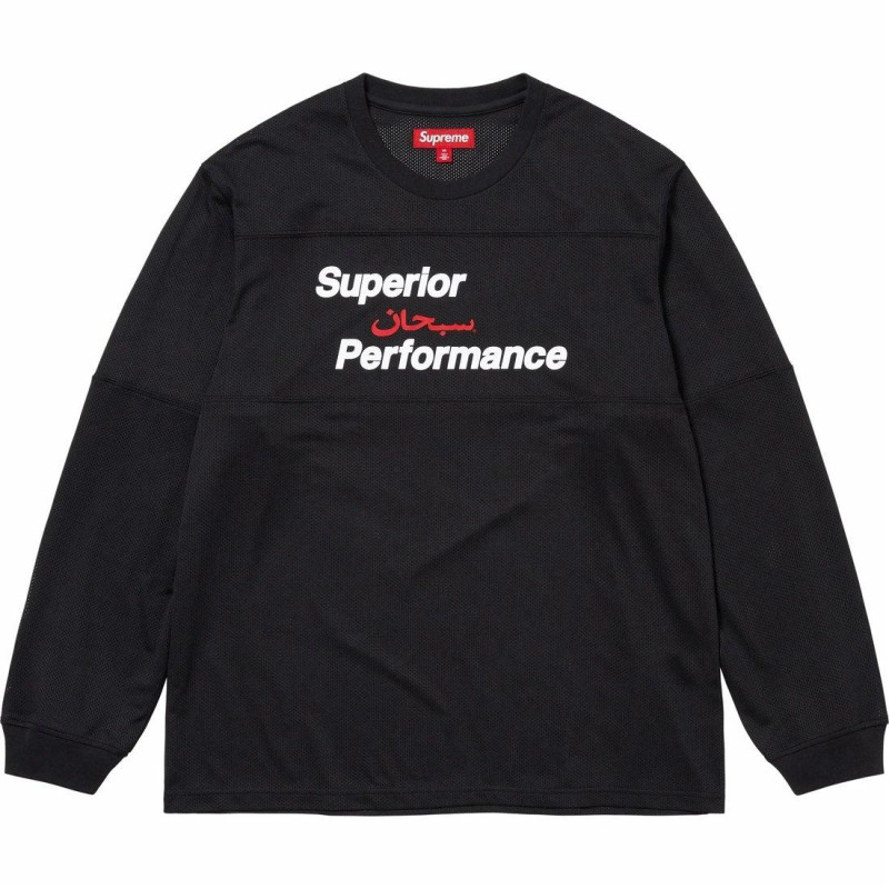 Supreme SS25 WEEK1 Arabic Mesh LS Top T
