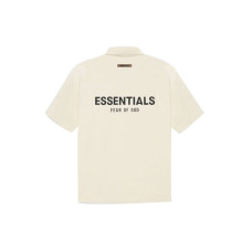 Fear of God Essentials SS21 Short Sleeve Polo ButtercreamCream LogoPolo