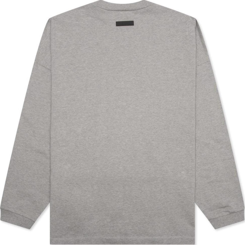 Fear of God Essentials SS24 Longsleeve T-Shirt Dark Heather Oatmeal