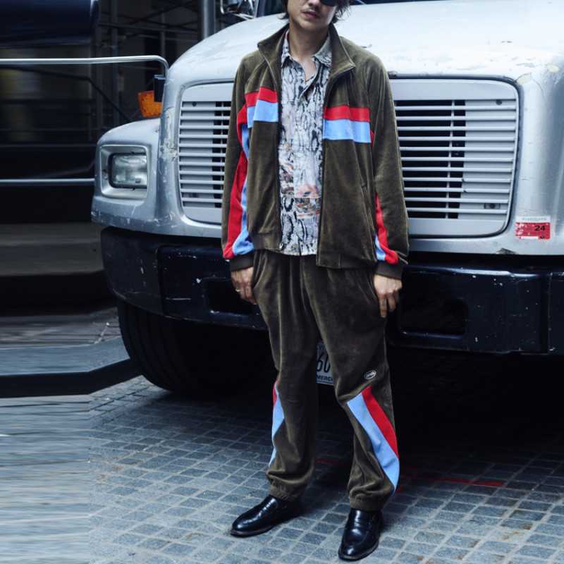 Supreme x Martine rose FW24 WEEK4 Velour Track Jacket logo