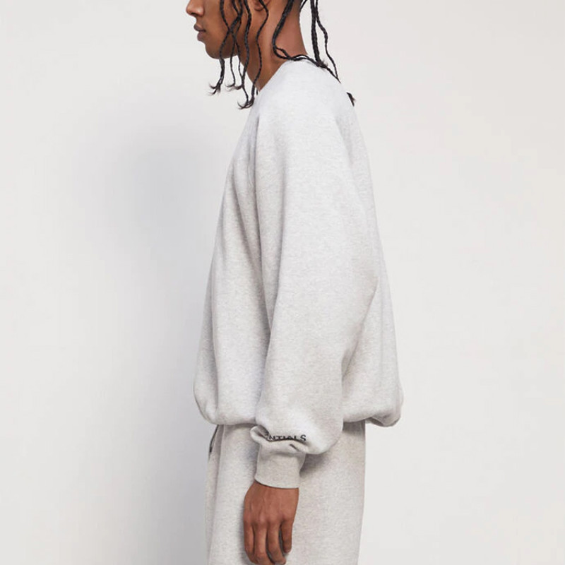 Fear of God Essentials Core Crew Neck Sweatshirt Heather Grey FW20