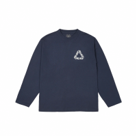 PALACE FW24 P3 LONGSLEEVE NAVY T