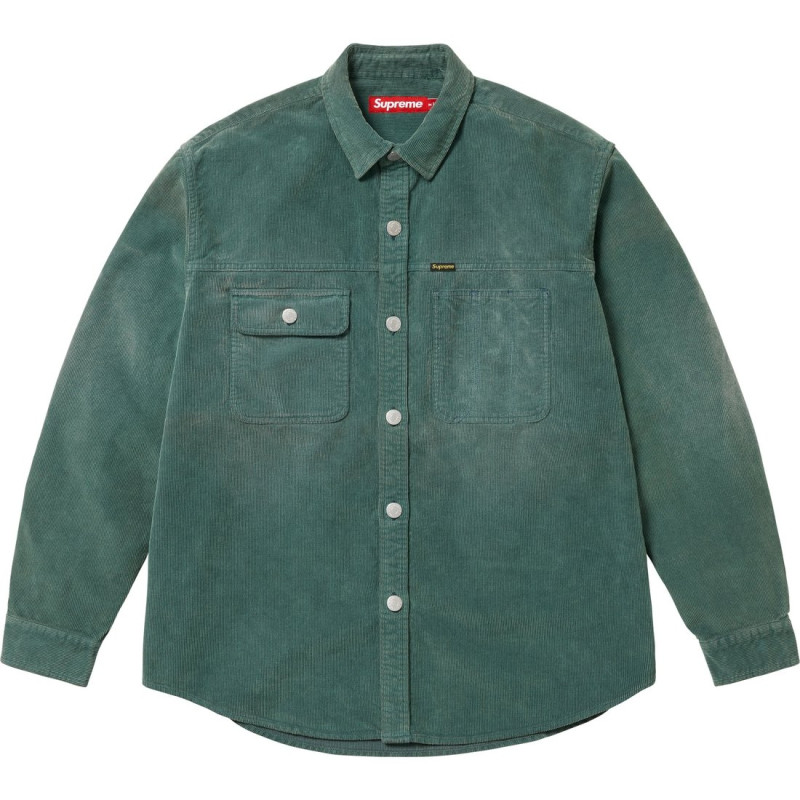 Supreme SS25 WEEK1Washed Corduroy Shirt