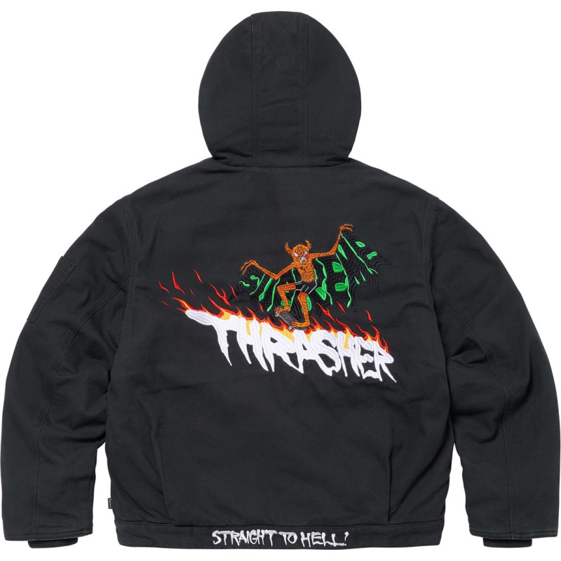 Supreme x THRASHER FW24 WEEK6 Hooded Work Jacket