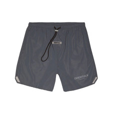 Fear of God Essentials FW20 Reflective Volley Shorts Black logo
