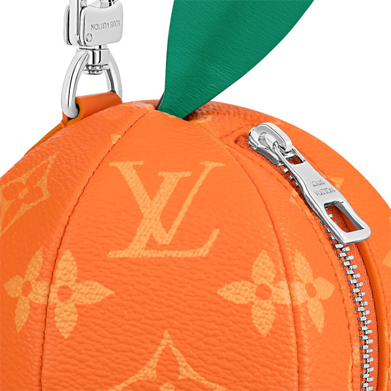 LOUIS VUITTON Orange pouch Monogram