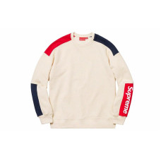 Supreme SS19 Formula Crewneck Natural LOGO