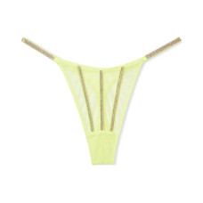 Victoria's Secret PINK VERY SEXY Sheer Shine Thong PantyCitron Glow 1