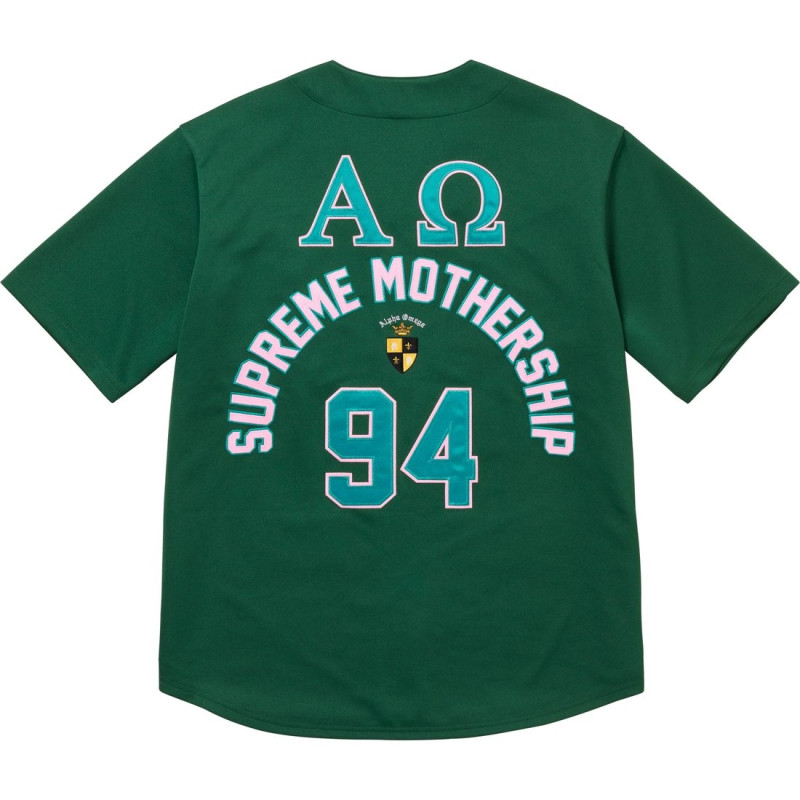 Supreme FW24 WEEK3 Alpha Omega Baseball Jersey T