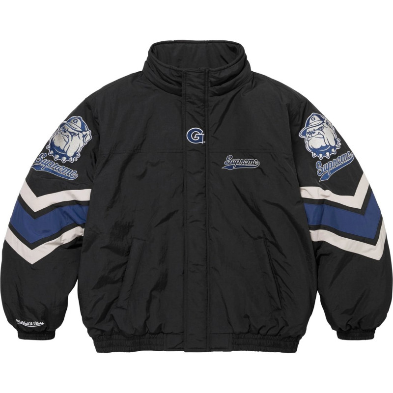 Supreme x Mitchell Ness NCAA FW24 WEEK12 Hooded Stadium Jacket