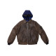 Supreme x STONE ISLAND FW23 WEEK10 LEATHER BOMBER JACKET