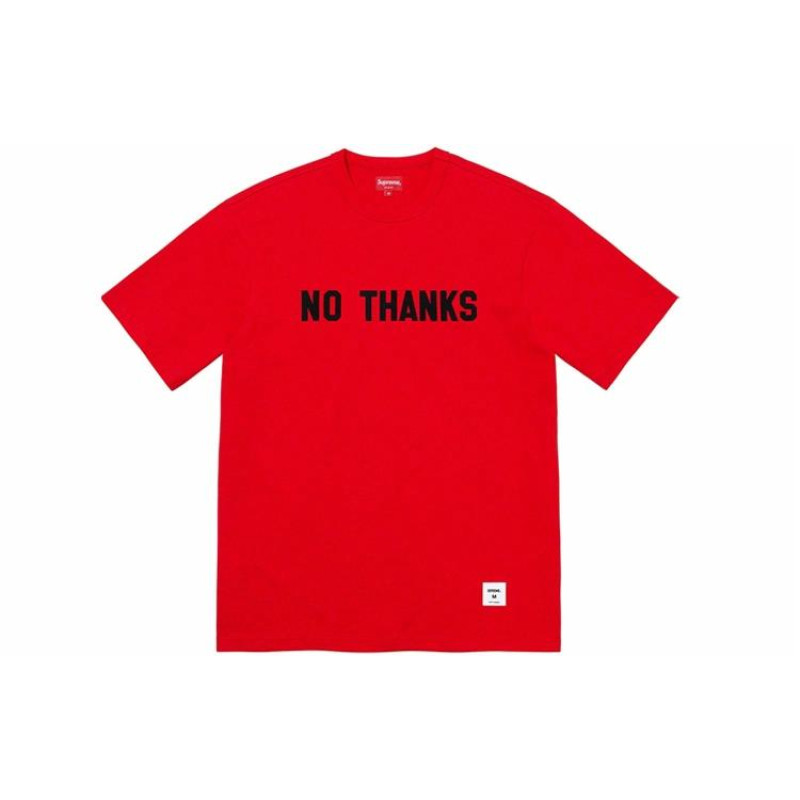 Supreme FW21 Week 1 No Thanks SS Top LogoT