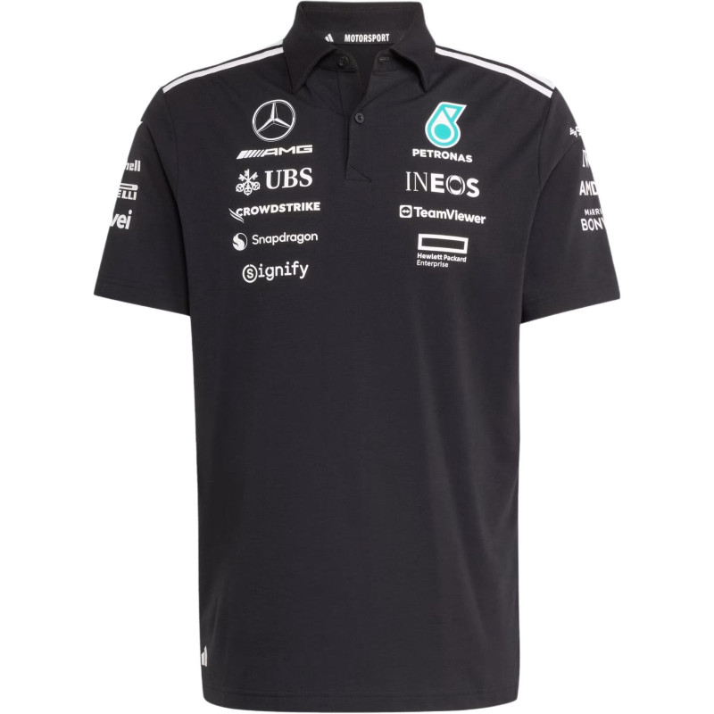 adidas x MERCEDES-AMG PETRONAS F1 TEAM SS25 logoPolo