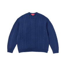Supreme FW23 WEEK15 APPLIQU CABLE KNIT SWEATER