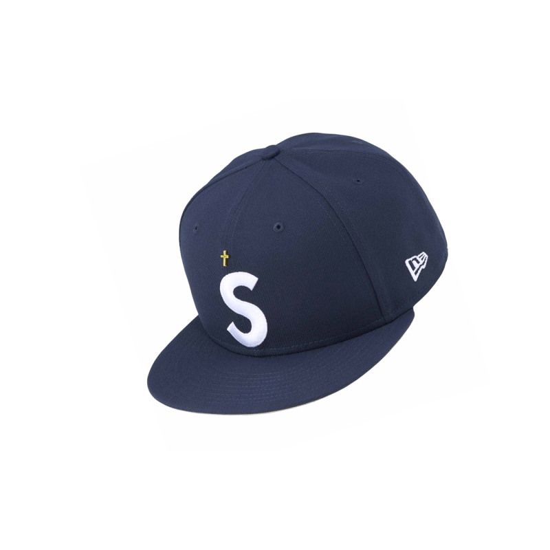 Supreme SS24 WEEK 1 GOLD CROSS S LOGO NEW ERA