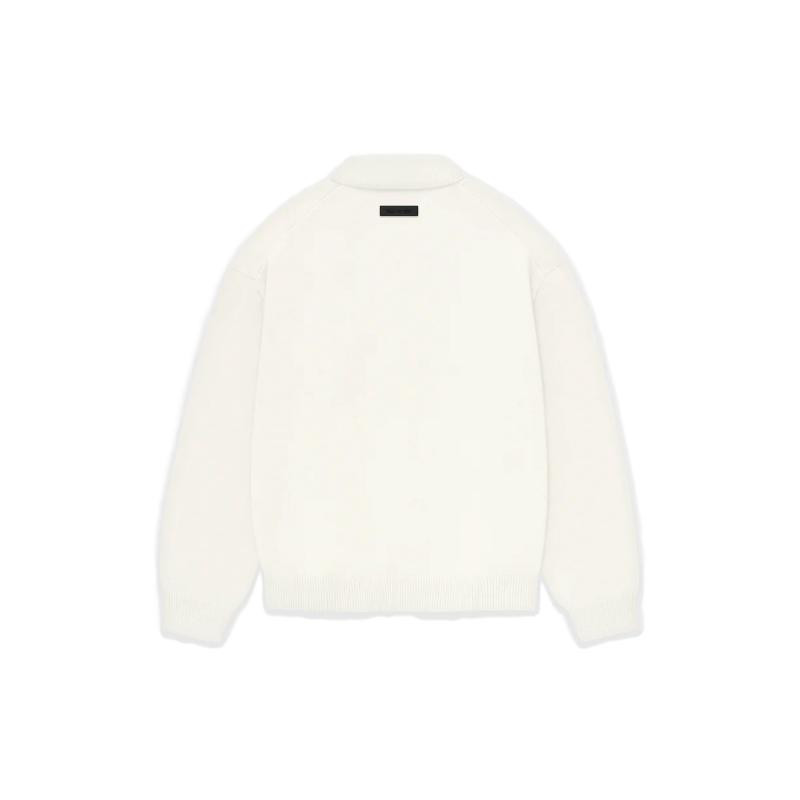Fear of God Essentials FW23 Knit Polo Cloud Dancer