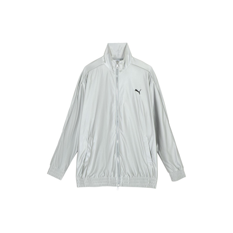 PUMA T7 OVERSIZED METALLIC TRACK JACKET